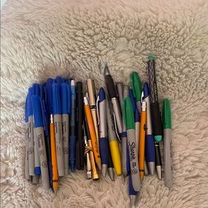 Assorted Pens and Markers Set